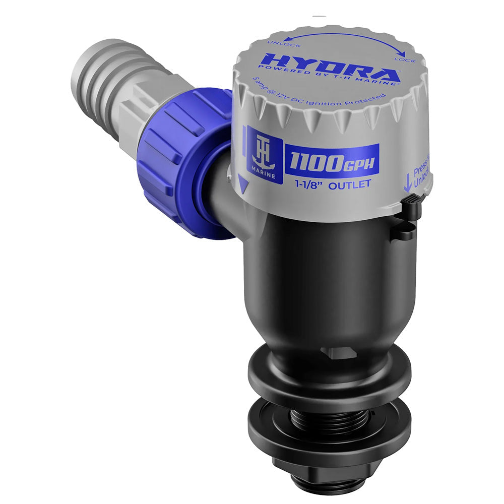 T-H Marine HYDRA Livewell Pump - 1100 GPH - 12V - Short Nozzle