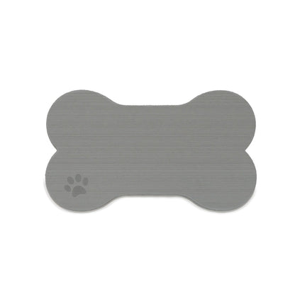 SeaDek Dog Bowl Mat - Storm Grey/Black - Medium - 12.5" x 24"