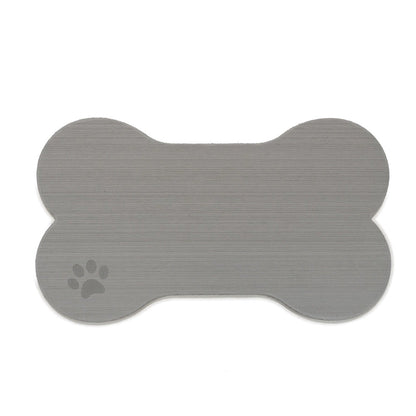 SeaDek Dog Bowl Mat - Storm Grey/Black - Large - 16.5" x 29.5"