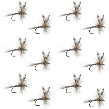 Adams Classic Dry Fly - 1 Dozen Flies Hook Size 20