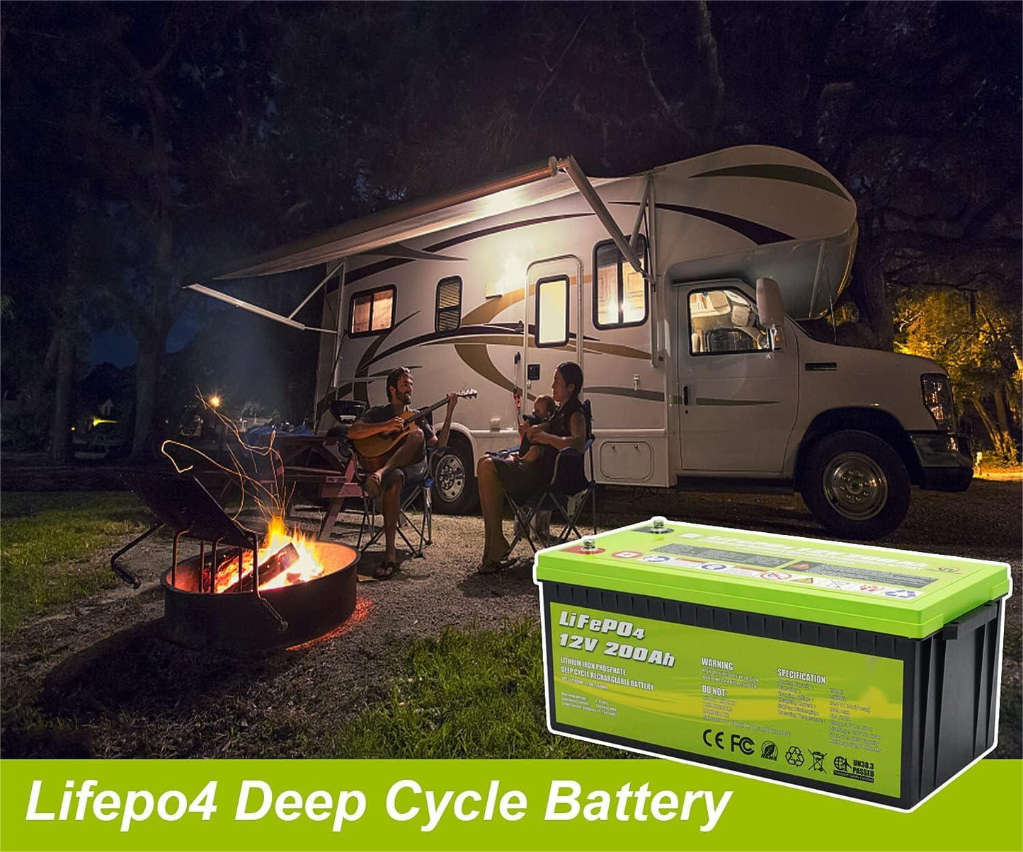 Acopower 12V 200Ah LiFePO4 Deep Cycle Lithium Battery