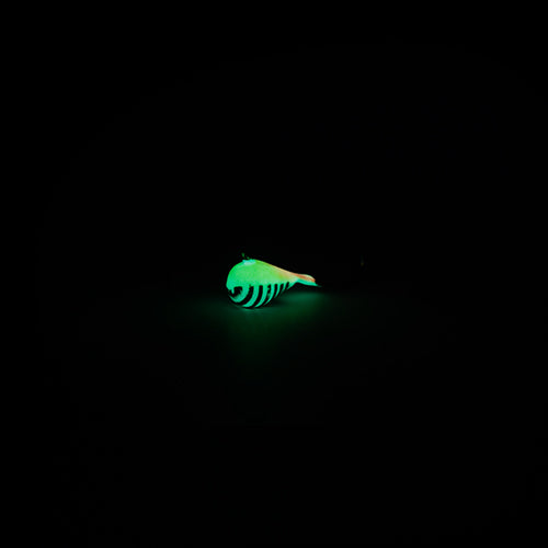 CHARTREUSE PEARL STRIPE GLOW TUNGSTEN JIG