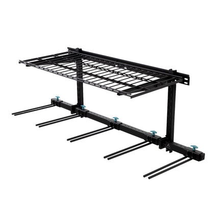 Solitude Ski + Shelf | Adjustable Wall Storage System | Holds 10 Pairs of Skis