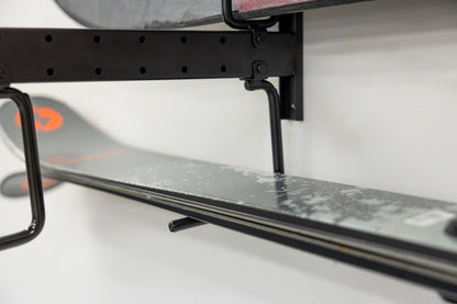 Cascade Snowboard & Ski Organizer | Horizontal Wall Mount