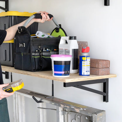 1' x 4' DIY Wall Shelf Brackets | Heavy Duty Garage Wall Shelves