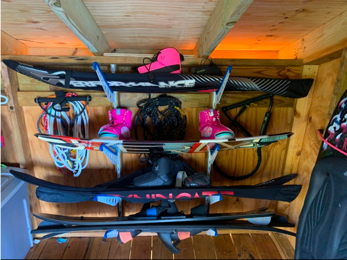 Fontana Water Ski Storage | Adjustable XSR | 4 Levels | Black