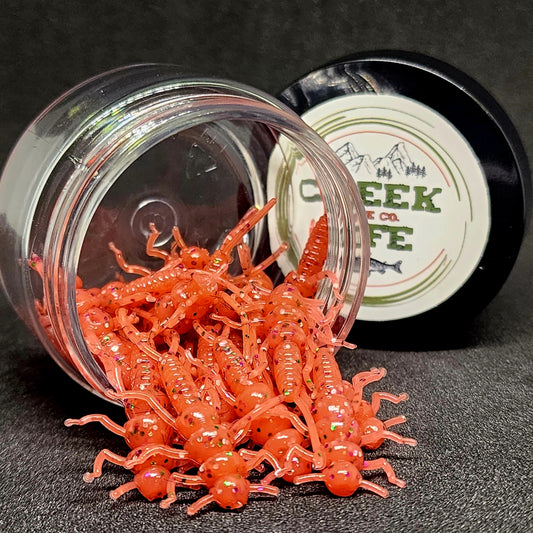 Jar of 1.4" Inch Micro Stonefly "The Appalachian Stoner"