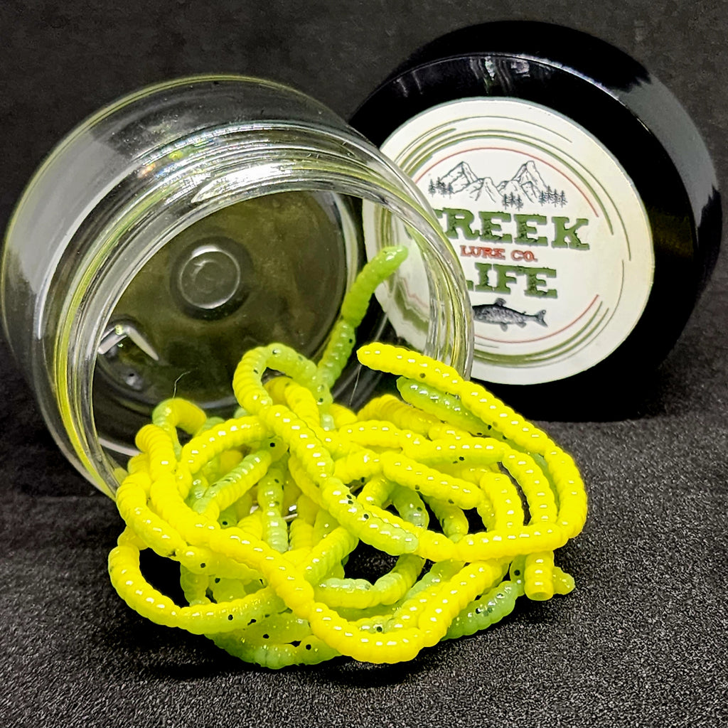 Jar of 1.4 Inch Micro Stonefly The Appalachian Stoner – Creek