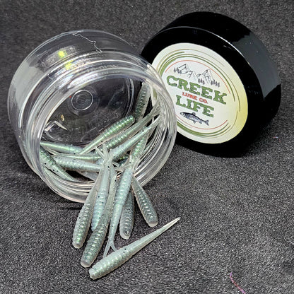 Jar of 1.4" Inch Micro Fluke "The Ditch Stick"