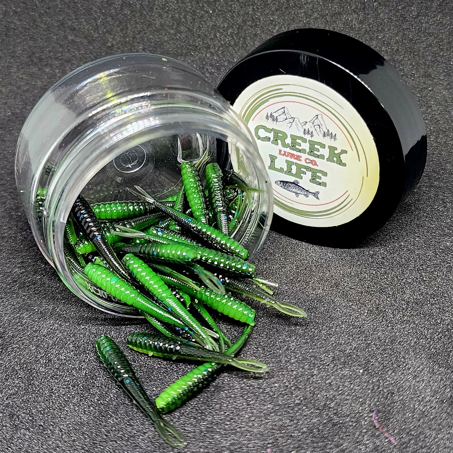 Jar of 1.4" Inch Micro Fluke "The Ditch Stick"