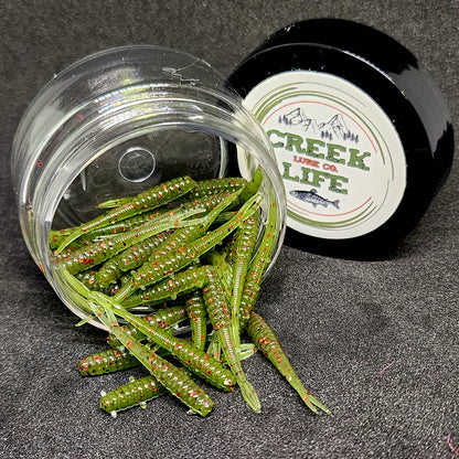 Jar of 1.4" Inch Micro Fluke "The Ditch Stick"