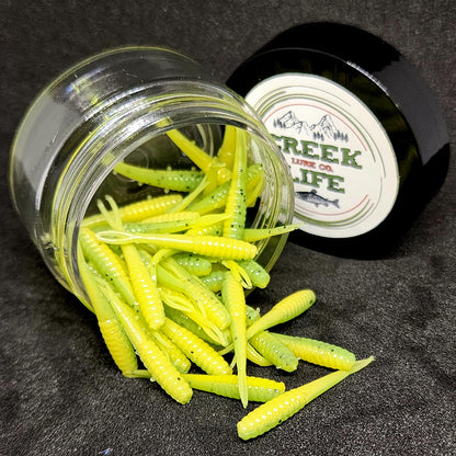 Jar of 1.4" Inch Micro Fluke "The Ditch Stick"