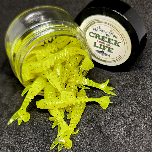 Jar of 2" Inch Micro Swimbait "Tennessee Creek Shark"