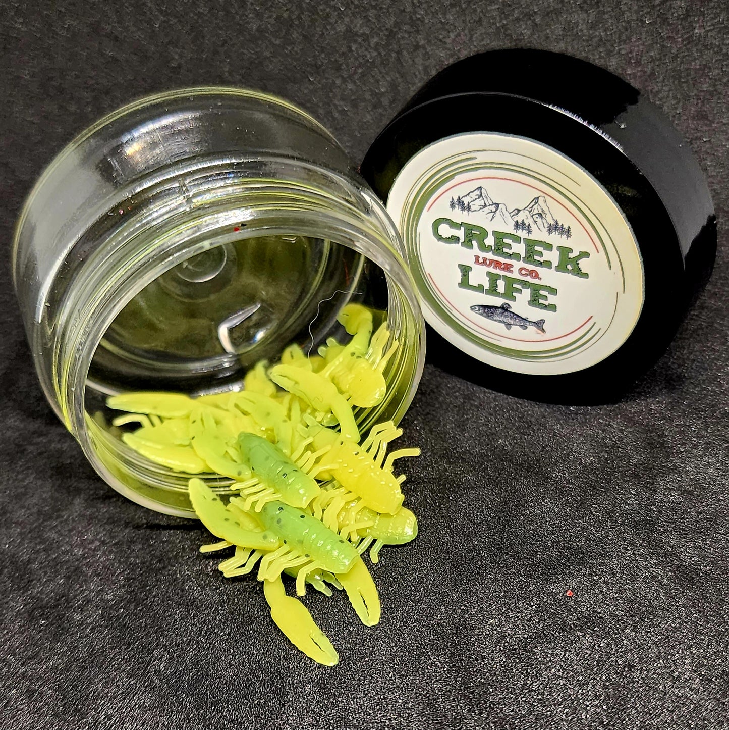 Jar of 1" Inch Micro Crayfish "The Creek Crawler"