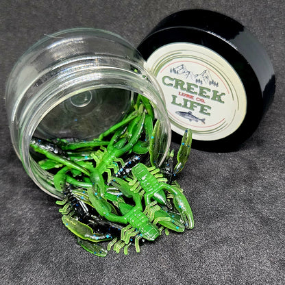 Jar of 1" Inch Micro Crayfish "The Creek Crawler"