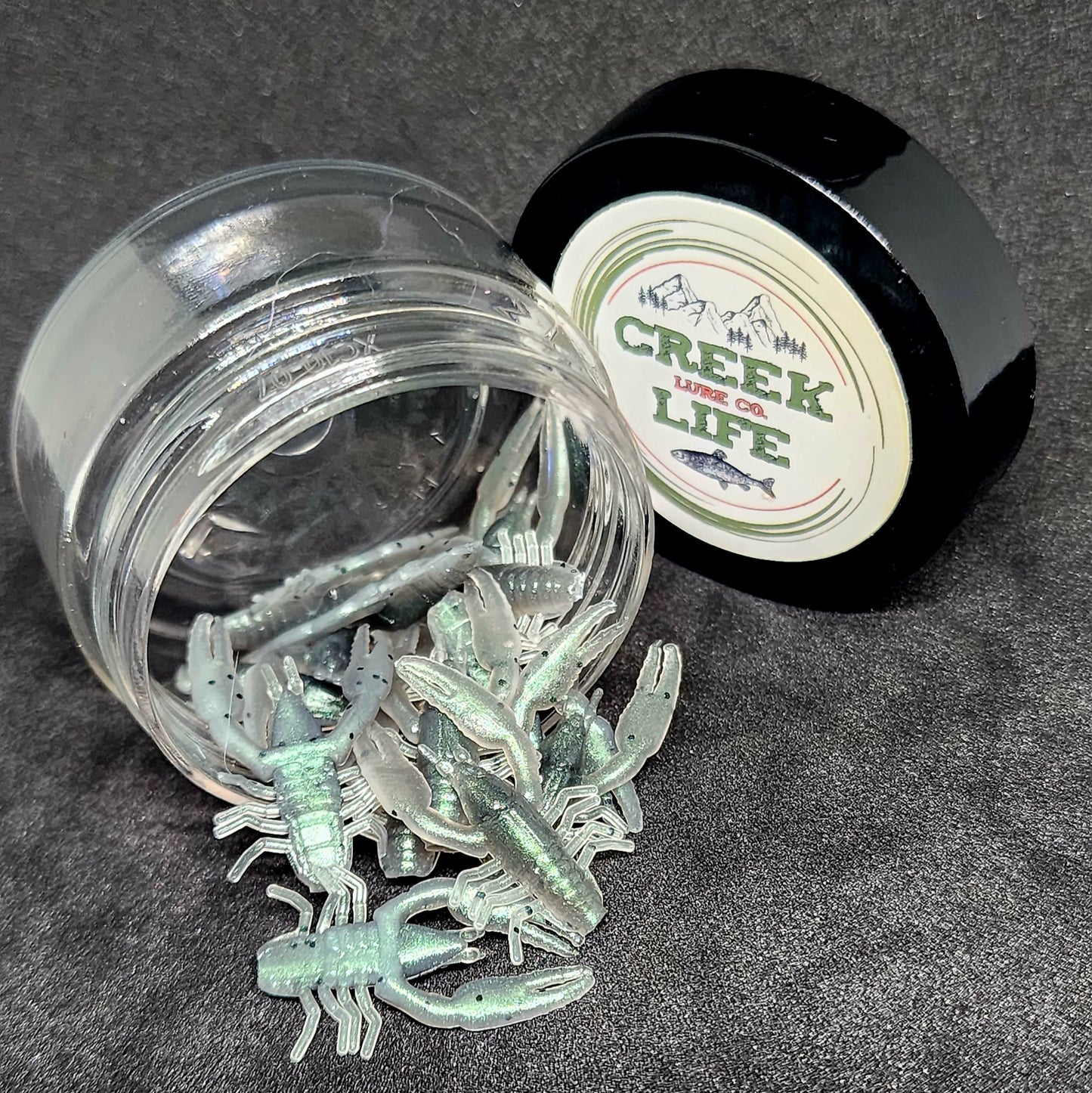 Jar of 1" Inch Micro Crayfish "The Creek Crawler"