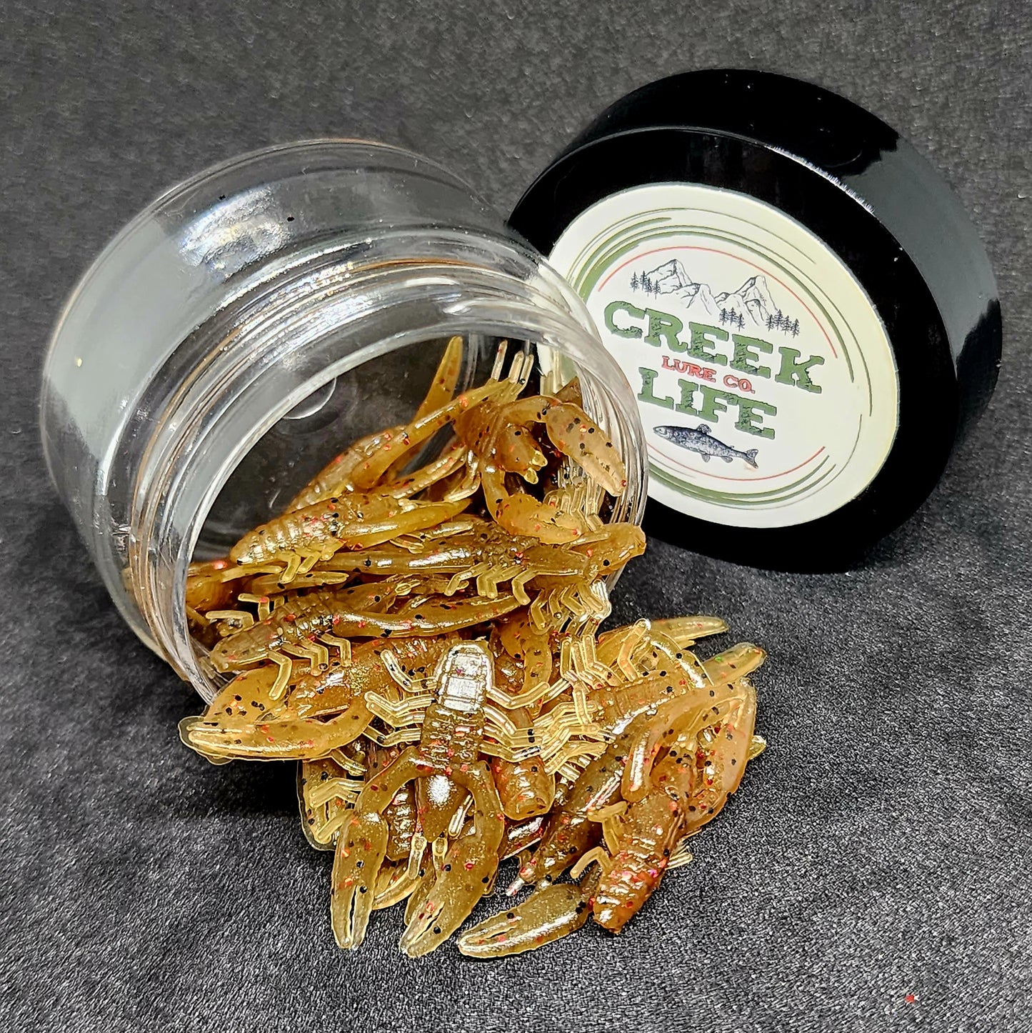 Jar of 1" Inch Micro Crayfish "The Creek Crawler"