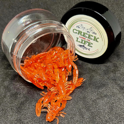 Jar of 1" Inch Micro Crayfish "The Creek Crawler"