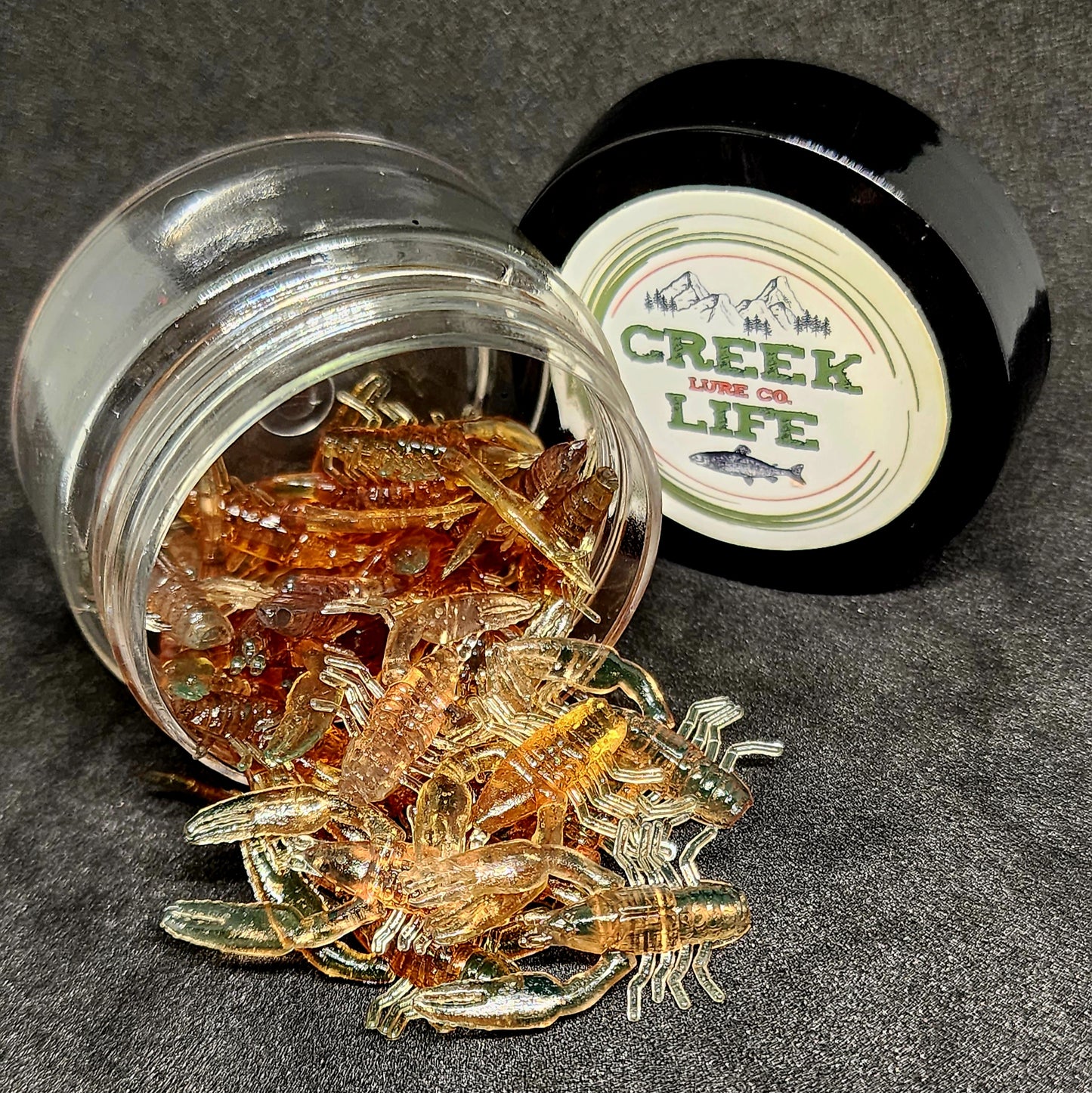 Jar of 1" Inch Micro Crayfish "The Creek Crawler"