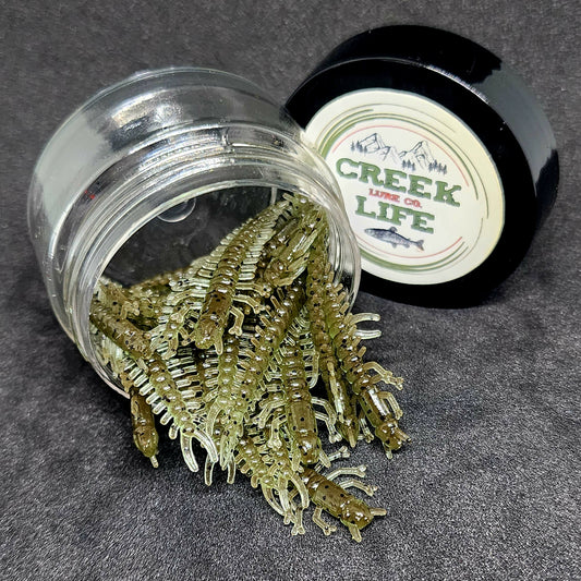 Jar of 1.8" Inch Micro Hellgrammite "The Ditch Devil"