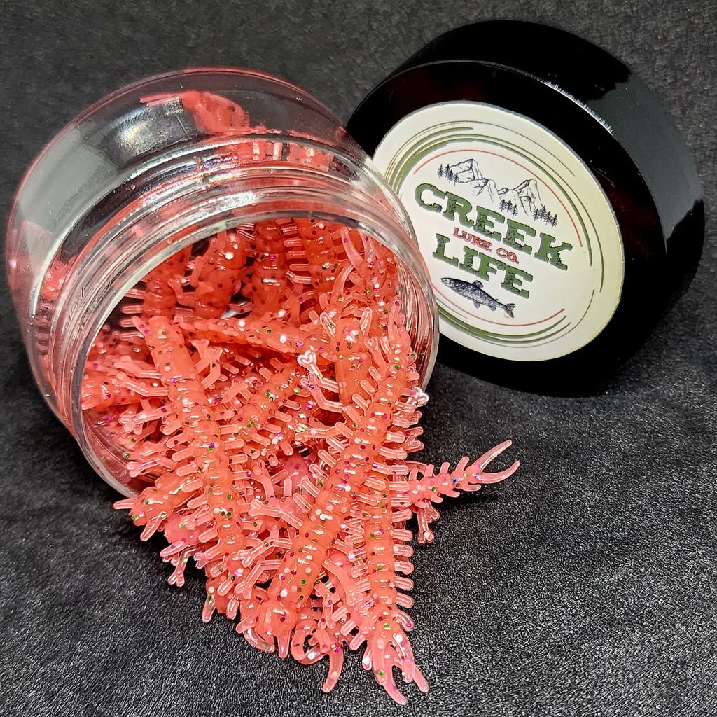 Jar of 1.8 Inch Micro Hellgrammite The Ditch Devil – Creek Life