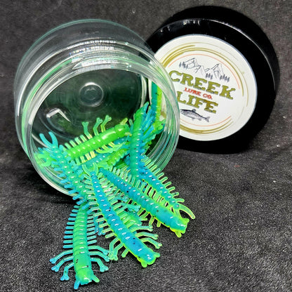 Jar of 1.8" Inch Micro Hellgrammite "The Ditch Devil"