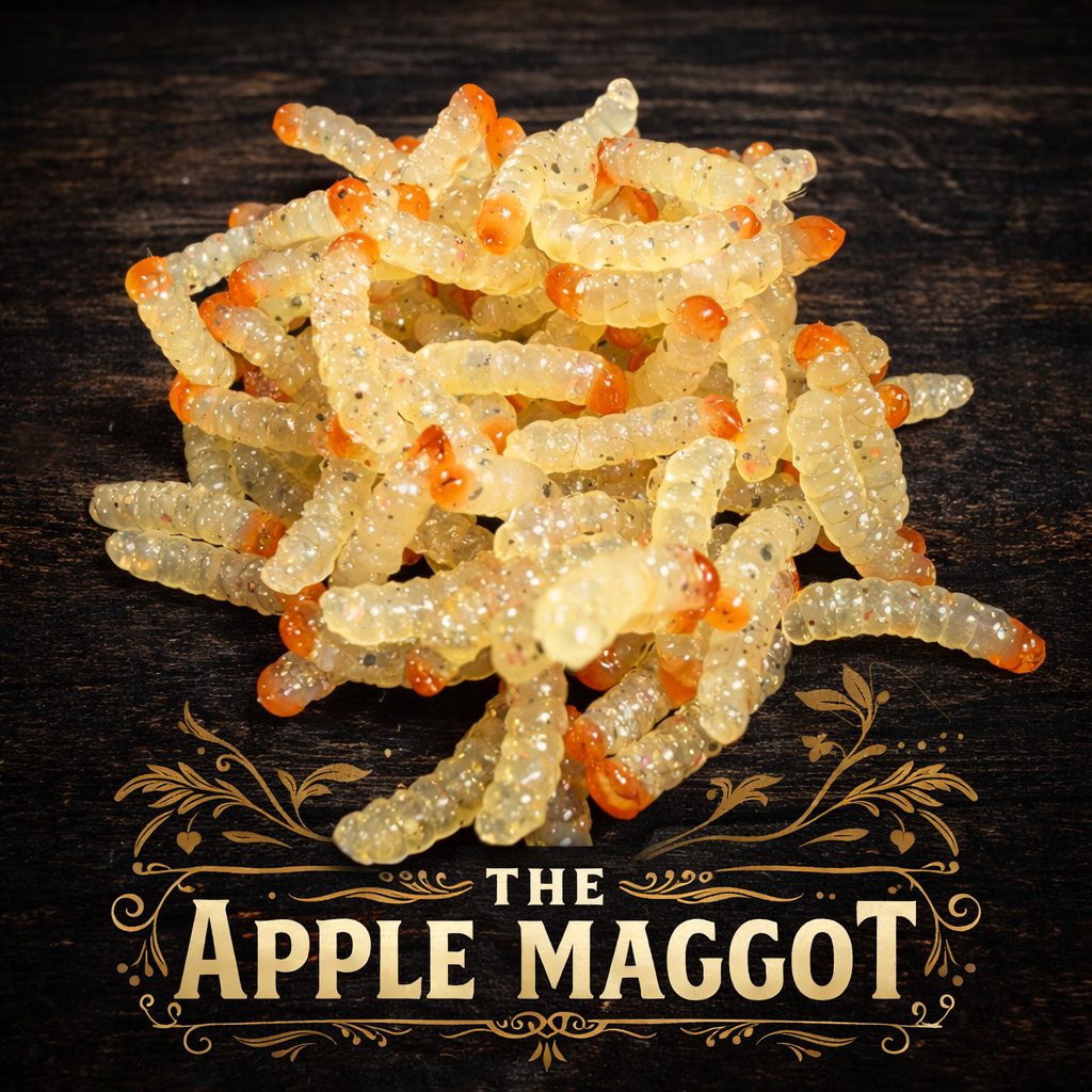 0.5" Realistic Maggot "The Apple Maggot" (20 Per Pack)