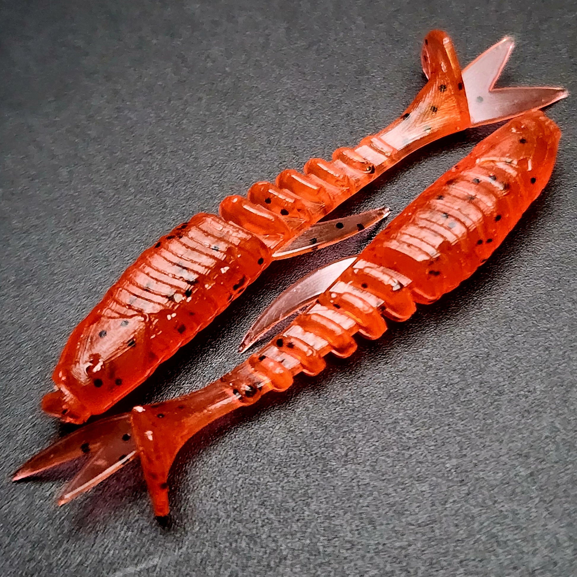 artificial shark fishing lures 2" Inch Micro Swimbait "Tennessee Creek Shark" – Creek Life Lure Co