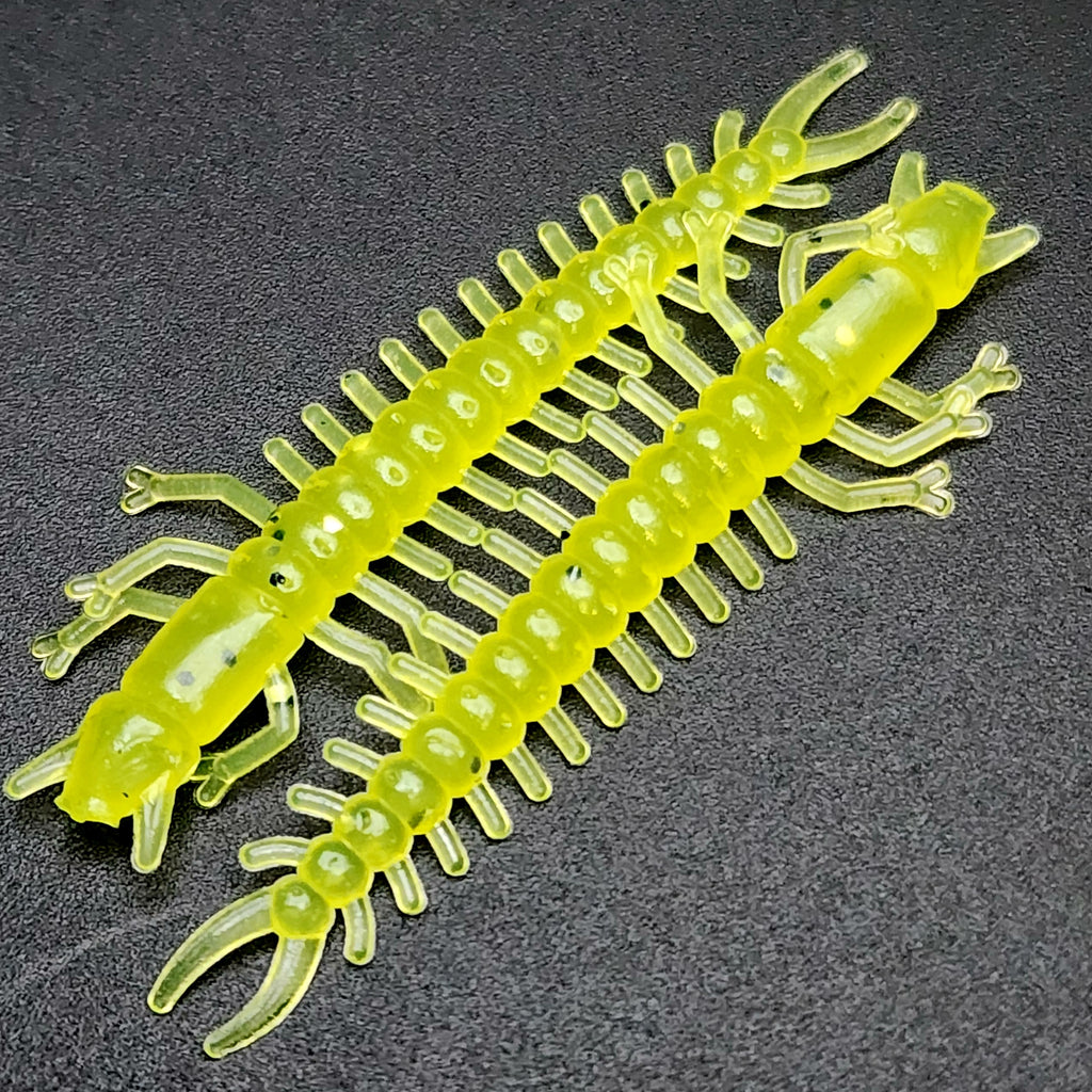 10 Pack 3 Hellgrammite Insect Larva Ned Rig Soft Plastic Lures -  Soft&Durable!