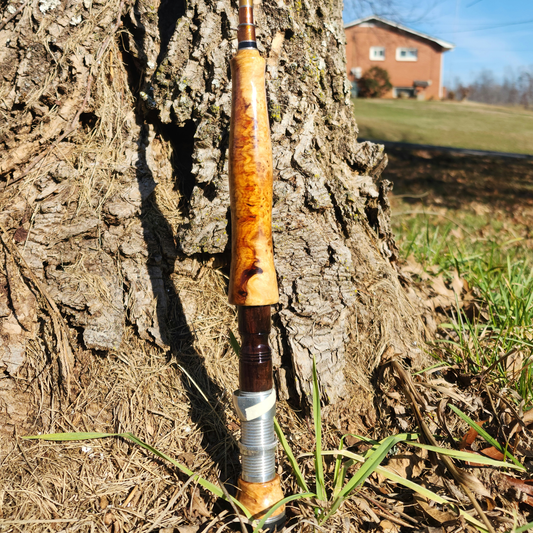 PRE-ORDER Hand Crafted -2+ WT Fly Rod "The Sycamore Wand"