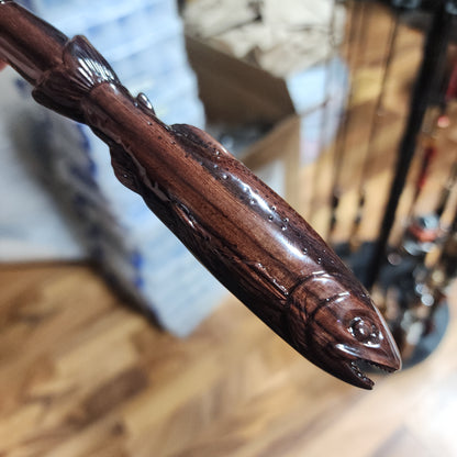 PRE-ORDER Hand Made Wooden Optic Micro Fishing Rods w/ Hand Spool