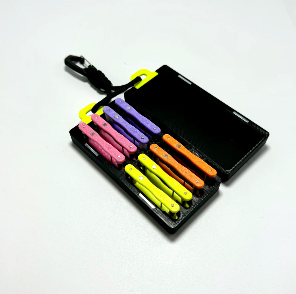 Compact 3D Printed Rig Organizer – 8-Rig Storage for Micro Fishing