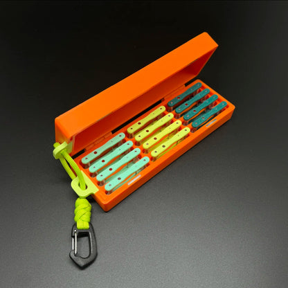 Micro Fishing Rig & Bobber Box – Holds 12 Rigs + Float Storage