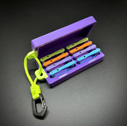 Compact 3D Printed Rig Organizer – 8-Rig Storage for Micro Fishing