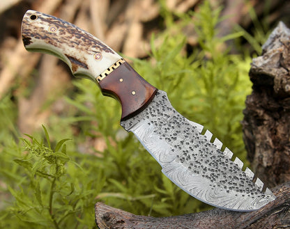 Tom Brown Tracker 1 – Handmade Damascus Steel Outdoor Knife