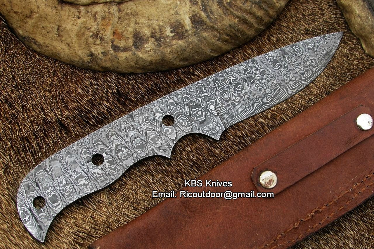 Damascus Blank Blade