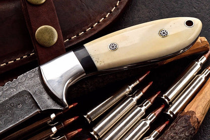 Damascus steel Hunting skinner knife