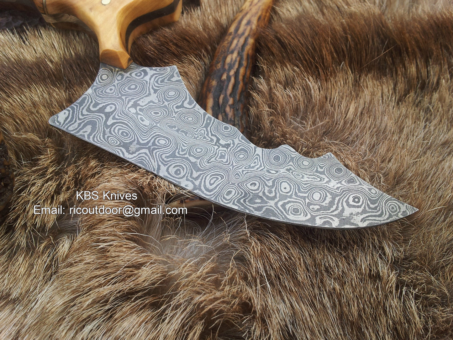 Hand Made Damascus Burchha Knife