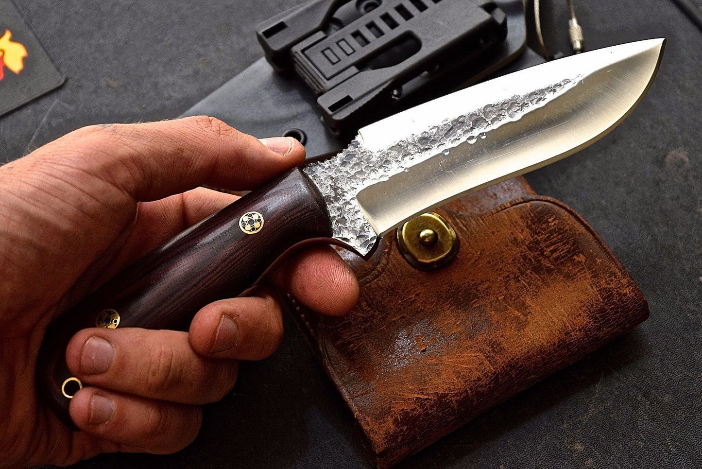 Custom 1095 Hand Forged Handmade  Hunter Knife