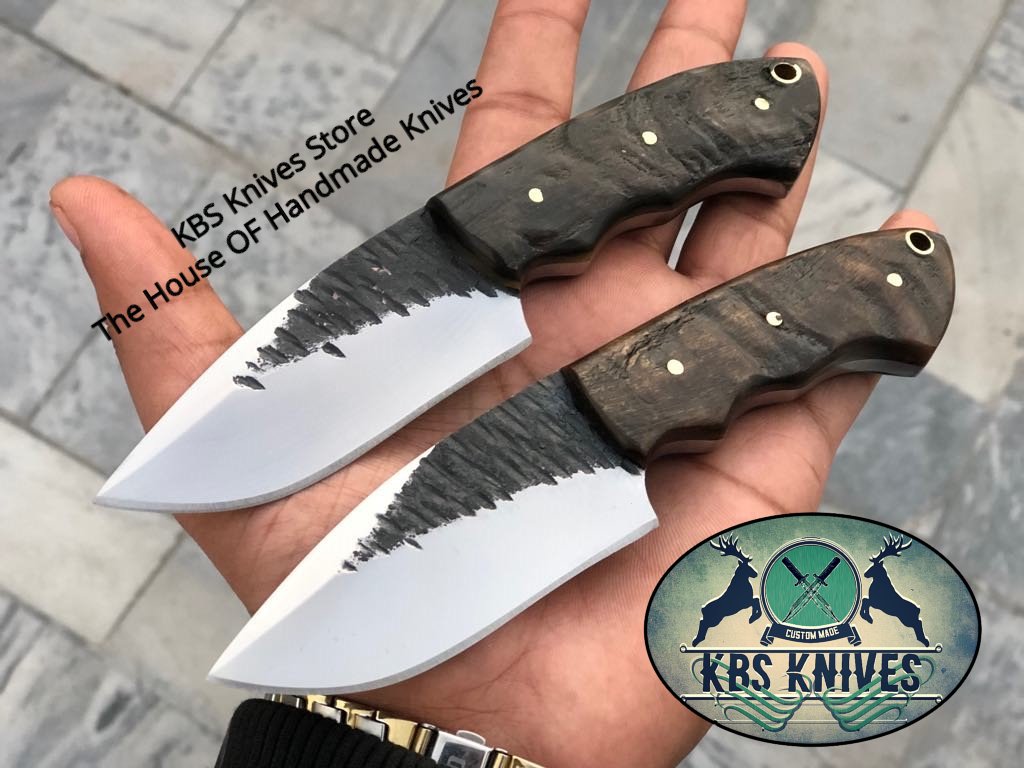 Custom Handmade 1095 Hand Forged Steel EDC Skinner Knives