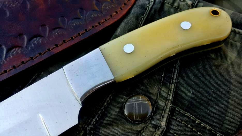 Custom Handmade D2 Tool Steel Hunting Skinning Knife