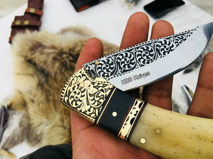 Custom Handmade D2 Steel Blade Pocket/Folding Knif