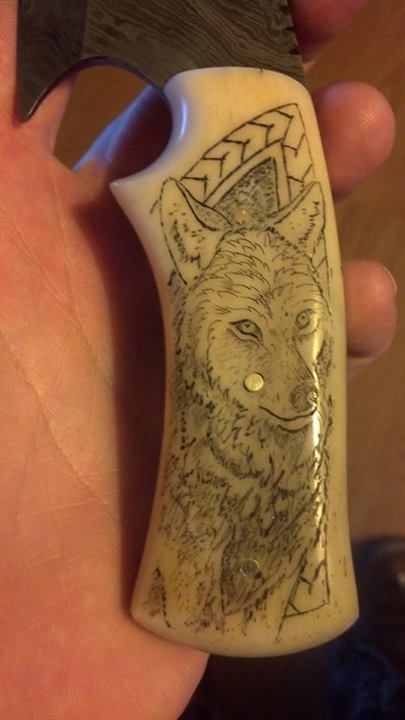 Custom Hand Made Gut Hook Knife