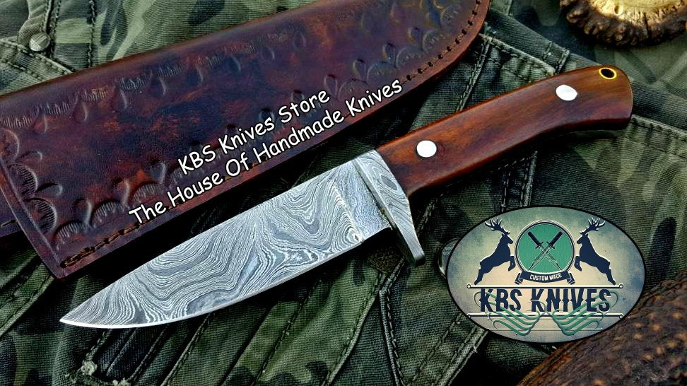 Custom Handmade Damascus Steel Hunting Knife