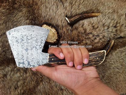 Damascus Hand Made Mini Axe