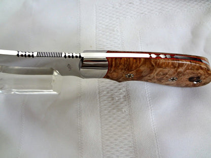 Custom Handmade High Polished D2 Steel Skinner Knife