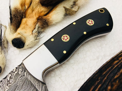 New Custom Handmade Damascus Steel Hunting Skinning EDC Knife