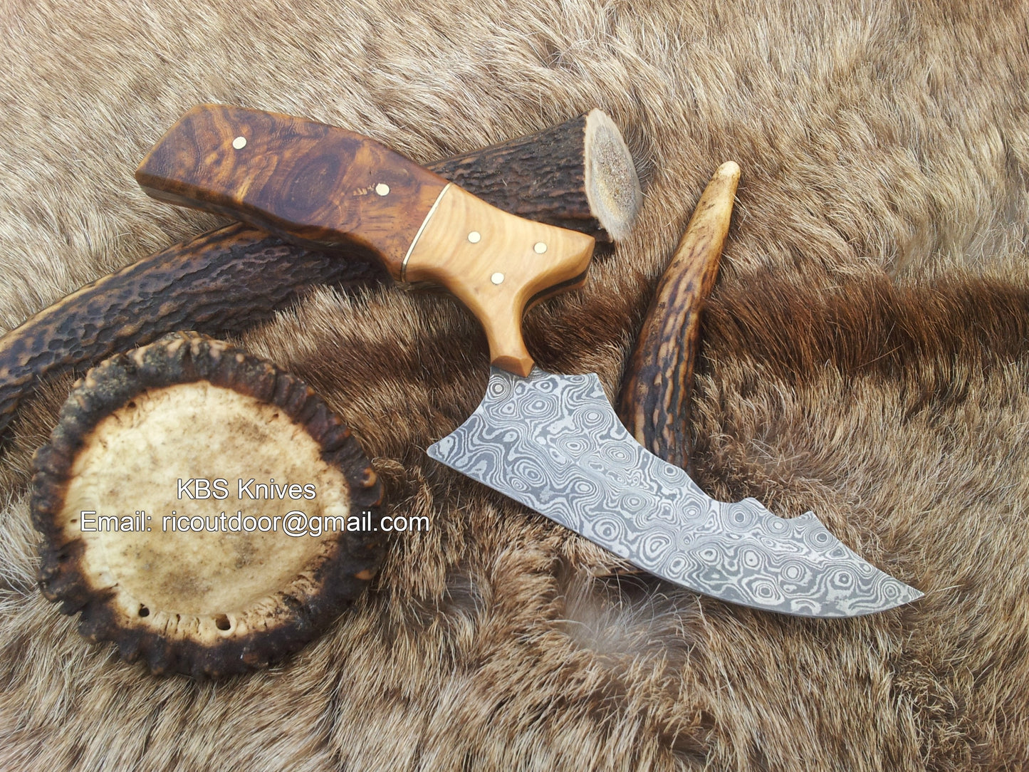 Hand Made Damascus Burchha Knife