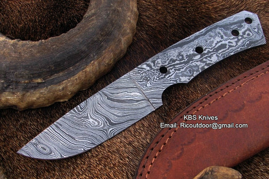 Damascus Blank Blade