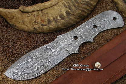 Damascus Blank Blade